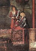 CARPACCIO, Vittore Departure of the Pilgrims (detail) gh Germany oil painting artist